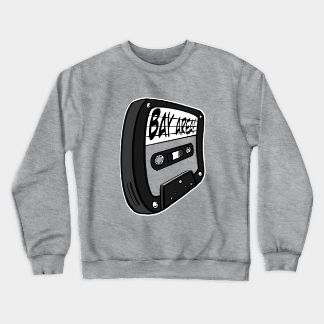 Bay Area Cassette Tape Crewneck Sweatshirt by ericjueillustrates